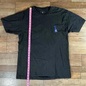 Vans Black Short Sleeve Tee with Blue Logo